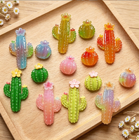 Miniature in Resina Fai-da-Te a Forma di Cactus e Piante Succulente, Charm Kawaii per Creare Scene del Deserto con Playdough e Slime