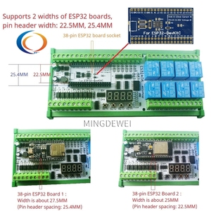 Carte d'extension 8AI-8DI-8DO ESP-WROOM-32 <span class=keywords><strong>ESP32</strong></span> pour relais réseau Ethernet WEB MQTT DIY DC 12V <span class=keywords><strong>24V</strong></span> - Product Image 2