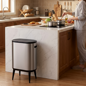 פח אשפה גדול 40 ליטר 50 ליטר עם מכסה עליון ו-4 רגליים - Product Image 4