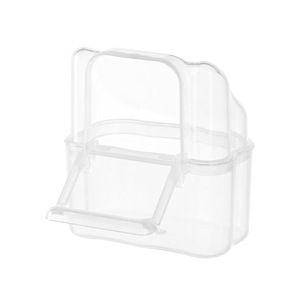 Anti-Scatter Hanging Bird Feeder for Small Parrots - Transparent Detachable Parakeet <strong>Budgie</strong> Lovebird Accessories - Product Image 5