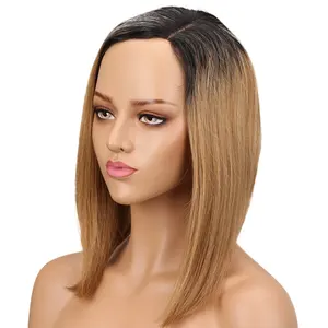 fashion lace human hair wigs wholesale weave wigs virjin 100% indian hair full lace wig 9inch straight yaki natural remy hair