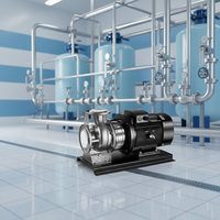 Pompa Booster Air Sirkulasi Tekanan Tinggi JIABO JB-ZS Stainless Steel 316 Daya Motor 1kw Pompa Sentrifugal Dapat Disesuaikan
