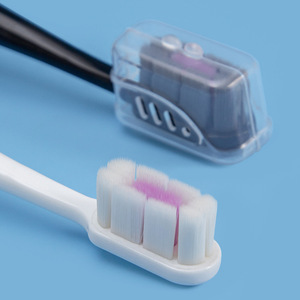 Cepillo de dientes Vogue con cerdas suaves para adultos, manual, blanco y negro, 10000 cerdas, alta calidad - Product Image 3