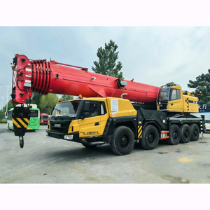 Grue tout-terrain 100 tonnes d'occasion, flèche <span class=keywords><strong>à</strong></span> 7 sections, élévateur mobile robuste, extension de treillis, machinerie pour l'énergie éolienne - Product Image 1