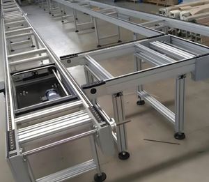 New Toshine Automated Pallet Mover Conveyor System Stainless Steel Construction Integrating Pop-Up Turntable Roller Conveyor - Product Image 6