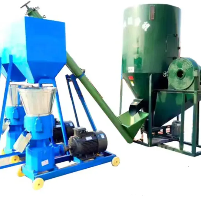 Big promotion Cattle Feed pellet Plant Poultry Food making Machinery chicken duck livetock Feed pellet Production line for Sale