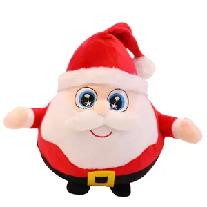 Christmas product Christmas soft toys Santa claus dolls cute snowman doll christmas santa & snowman doll