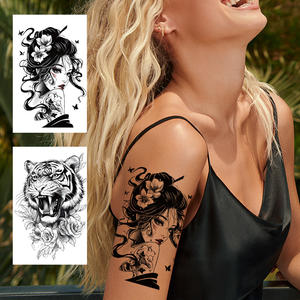 สติกเกอร์รอยสักชั่วคราวลายดอกไม้สีขาวเล็กๆ ปลอดสารพิษ กันน้ำ ลายเหมือนจริง สีใหม่ ชั่วคราวและไม่เป็นอันตราย - Product Image 4