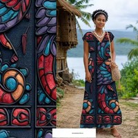 Fournisseur direct d'usine : Tissus brocart tricotés 100 % polyester, résistants à l'abrasion, motifs inspirés de l'Afrique, style rétro et frais