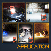 Lampe de travail multifonctionnelle 14 Volt à chargement USB, pliable et pratique pour inondation de zone portable LED rechargeable