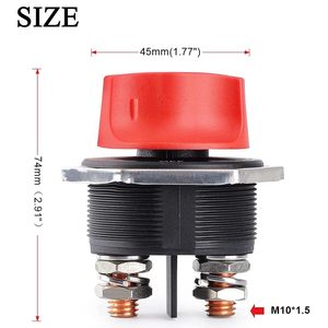 MAX 12-32V DC 300A Continuo 450A Interruptor de desconexión intermitente de la batería del coche Aislador Maestro de corte de energía para coche de barco marino - Product Image 2