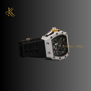 นาฬิกาเพชรโมอิสหรูหรามีสไตล์สำหรับผู้หญิงผลิตด้วยวัสดุคุณภาพสูงเพื่อไลฟ์สไตล์ที่ซับซ้อนและสง่างาม - Product Image 4