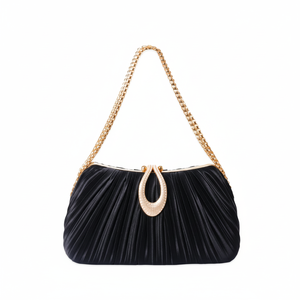 Bolso de mano indio de noche para novia con estampado de media luna y cierre de cremallera multicolor, exclusivo para fiestas y - Product Image 1