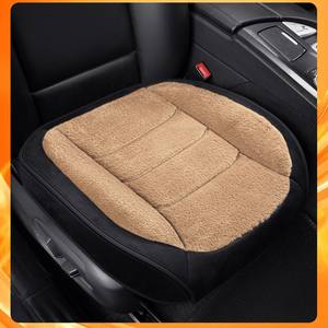 Coussin de siège de voiture universel toutes saisons en fausse <span class=keywords><strong>fourrure</strong></span> courte E-20, côté conducteur, résistant à l'usure, demi-housse chauffante pour l'hiver - Product Image 3