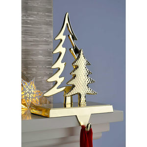 Silver Finished Metal <b>Christmas</b> Tree <b>Stocking</b> <b>Holder</b> Best Seller - Product Image 5