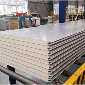 Panel sándwich <span class=keywords><strong>de</strong></span> PU tallado en metal, paneles <span class=keywords><strong>de</strong></span> revestimiento, paneles <span class=keywords><strong>de</strong></span> espuma <span class=keywords><strong>de</strong></span> poliuretano decorativos y aislados <span class=keywords><strong>de</strong></span> pared exterior con aislamiento - Product Image 2