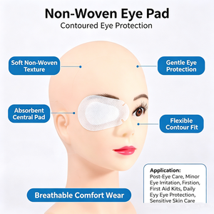 Parches Oculares Autoadhesivos Estériles <span class=keywords><strong>de</strong></span> Primeros Auxilios, Vendajes Adhesivos <span class=keywords><strong>de</strong></span> Tela No Tejida, Almohadillas Quirúrgicas para <span class=keywords><strong>Ojos</strong></span> para Ambliopía - Product Image 1