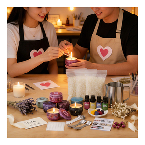 Empty Candle Jars With Lids Luxury Packaging For Custom <b>Soy</b> <b>Wax</b> Branding Boutique Presentation Assortment Display - Product Image 3