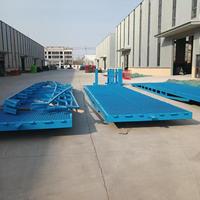 Rampe de chargement mobile pour entrepôt agricole, déchargement pliable, démontable, hydraulique, en acier au carbone, capacité de charge de 6 à 25 tonnes