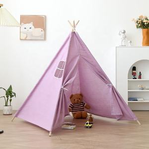 Tente <span class=keywords><strong>tipi</strong></span> pour enfants, vente en gros, intérieur, extérieur, fête, <span class=keywords><strong>jardin</strong></span>, quatre pôles, indien, bon marché - Product Image 5