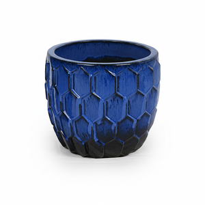 Pot de fleurs en céramique éco-responsable, neutre en carbone, respirant, avec trous de drainage - Product Image 1