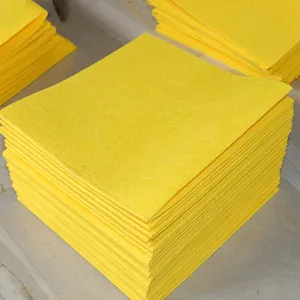 Textured Wood Pulp Washable Window Glass Cleaning Cloths Streak Free Miracle Super Absorbent Non Woven Cleaning Fabric Sheet