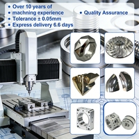 Service de fraisage CNC 5 axes de précision, électroérosion à fil, brochage pour aluminium, acier inoxydable, titane - Tolérances personnalisées