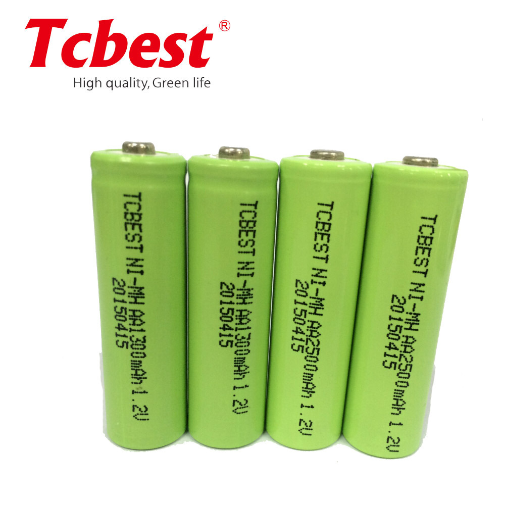 Usine directe HR6 1.2v prêt à l'emploi nimh ni-mh aa aaa 1800mAh 2500mAh piles rechargeables avec DU CE