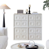 Meuble TV modulaire en bois massif de style français Miti avec rangement pour salon et chambre à coucher