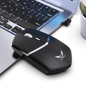 Souris sans fil Zerodate 2,4 GHz rechargeable Type-C pour ordinateur portable professionnel avec récepteur USB, version à piles noire - Product Image 6