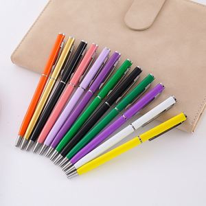 Bolígrafo Ecológico de Metal Negro con Logotipo Serigrafiado, Ideal para Regalos Publicitarios y Uso Comercial - Product Image 1