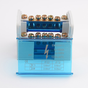 K207 nối nối hộp dây điện nối Din Rail khối thiết bị đầu cuối hộp điện <span class=keywords><strong>7</strong></span> cực lưỡng cực phân phối thanh 2*<span class=keywords><strong>7</strong></span> mét - Product Image 4