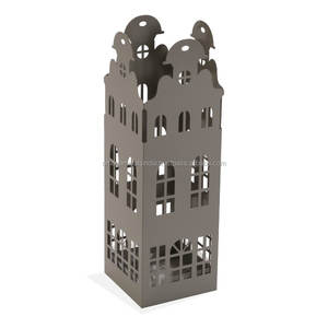 Porte-parapluie moderne en métal gris, nouveau design, artisanat en fer, technique de pliage pour une utilisation en extérieur, au bureau et à la maison - Product Image 5