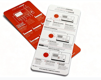 Étiquettes de produits personnalisées, cartes de bureau en papier couché, pelliculage, vente en gros, cartes de garantie imprimées et pliées