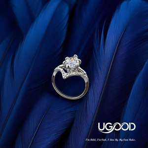 แหวนอัลลอยด์ประดับพลอยทรงมาร์คีส์ ดีไซน์เรขาคณิต ชุบทอง 18K สำหรับผู้หญิง สวมใส่ได้ในโอกาสสบายๆ - Product Image 6