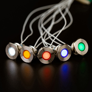 3V 5V 12V 24V 220V 6 Mét 8 Mét 16 Mét 19 Mét 30 Mét Tín Hiệu Đèn Không Thấm Nước Kim Loại Màu Xanh Red Led Explosion Proof Pilot Chỉ Số Ánh Sáng - Product Image 2