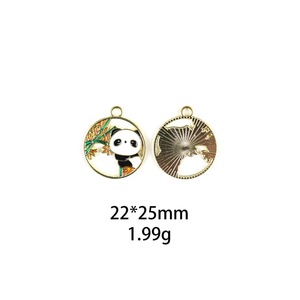 Marcapáginas de metal de latón esmaltado personalizado, diseño de Panda de Anime, fundido a mano con talla de Ángel para amantes de los libros durante la Navidad - Product Image 2