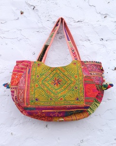 Sac Banjara de style Jaipuri, sac hobo vintage, sac ethnique brodé à la main, fermeture éclair, deux sangles, léger, imperméable, grande capacité - Product Image 4