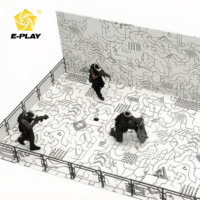 Simulateur de tir VR 9D, machine de jeu interactive de marche, parcours de combat en réalité virtuelle pour parc d'attractions intérieur