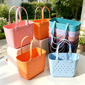 Sac de plage personnalisé avec logo, grand format, écologique, imperméable, avec sangle amovible, en caoutchouc EVA et silicone, pour les voyages - Product Image 1