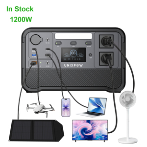 Station d'alimentation portable 1200W à onde sinusoïdale pure avec contrôleur MPPT et lampe torche pour le <span class=keywords><strong>camping</strong></span>, la maison et la voiture – Approvisionnement direct usine - Product Image 1
