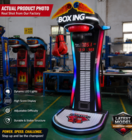 Machine de jeu d'arcade de boxe à monnayeur, dernier design, style sportif, construction métallique, interface en anglais, garantie 1 an