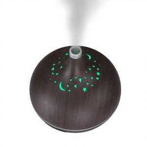 Diffuseur d'aromathérapie à grain de bois Star Moon, humidificateur ultrasonique de 400ml avec lumière LED pour usage domestique et commercial - Product Image 4