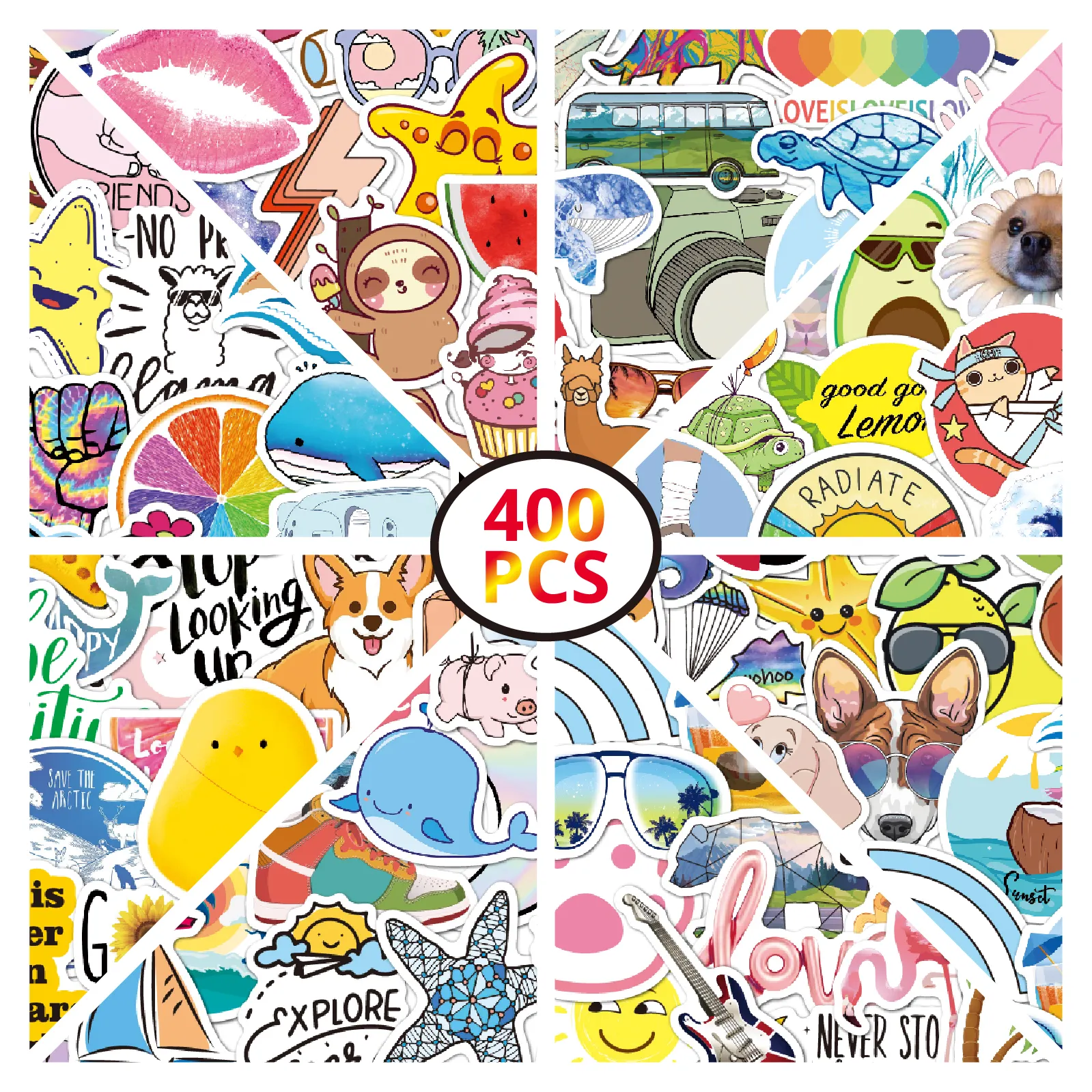 400 adet yeni tasarım taze kız Graffiti sevimli vsco etiket paketi laptop için kaykay gitar Sticker çocuklar için