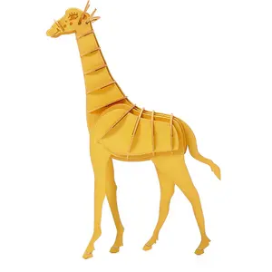 Обучающие игрушки, модель жирафа, 3D бумажный пазл с животными для детей