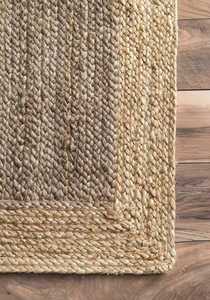 พรมปอกระเจาถักสไตล์พรมปูพื้นแบบย้อนกลับได้พรมปูพื้นสไตล์เรียบง่ายทันสมัยปรับขนาดได้ - Product Image 3