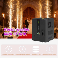 Mini Lampe d'Ambiance LED Rechargeable à Étincelles Froides DMX et Télécommande, Lumière Décorative pour Patio, Jardin, Mariage, Maison, Nouveauté