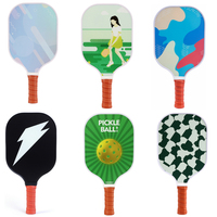 Raquette de pickleball pour enfants en fibre de verre de 16 mm avec impression UV HD et logo personnalisé - Design durable, léger et portable