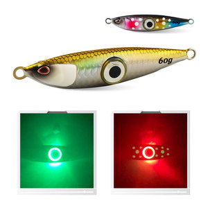 60g Peixe Luz Água salgada LED Metal Jig Isca De Pesca Lento Passo Lento Jigging Artificial Hard Lure Casting Lead Metal led jig - Product Image 5