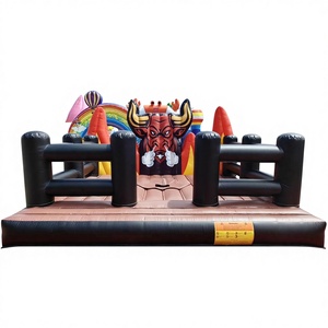 Matelas pneumatique gonflable de qualité commerciale en PVC pour jeux de taureau mécanique de type rodeo. - Product Image 1